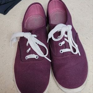 Maroon shoes